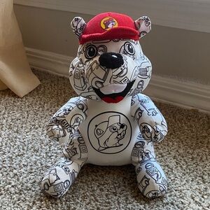 BUC-EE’S Colorable Beaver Plush 10” NO MARKERS INCLUDED.